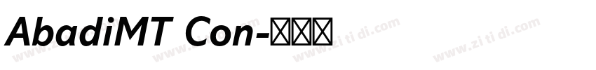 AbadiMT Con字体转换